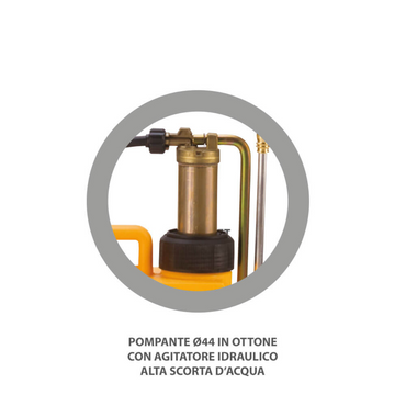 Pompa a zaino V-BLACK KOMFORT 16 LT con pompante in ottone