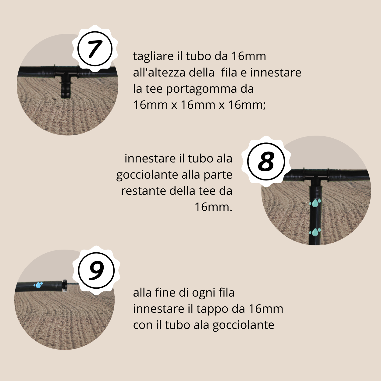 Kit Irrigazione a Goccia con Ala Gocciolante 50Mt