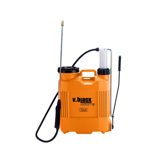 Pompa Manuale Volpi V-Black Komfort 12L con pompante in plastica