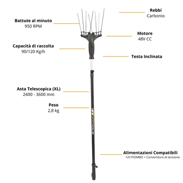 Scuotitore Ulivi Olytech Super Power 48V