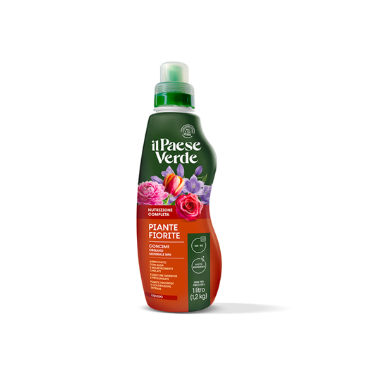 Concime Liquido per Piante Fiorite NPK 7-5-7 Il Paese Verde