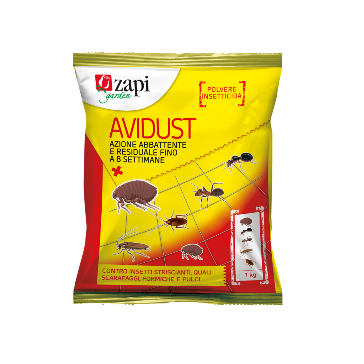 Avidust Zapi Polvere Insetticida Professionale contro Insetti - 1kg