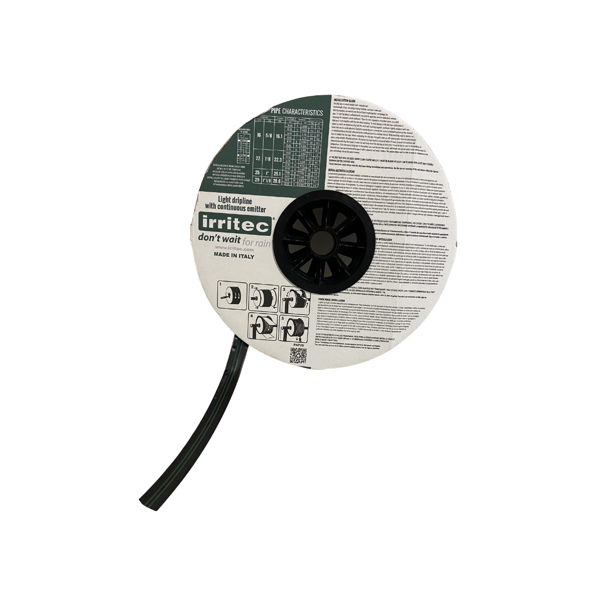 Manichetta Gocciolante 16 mm 250 Metri Passo 10 cm - Irritec