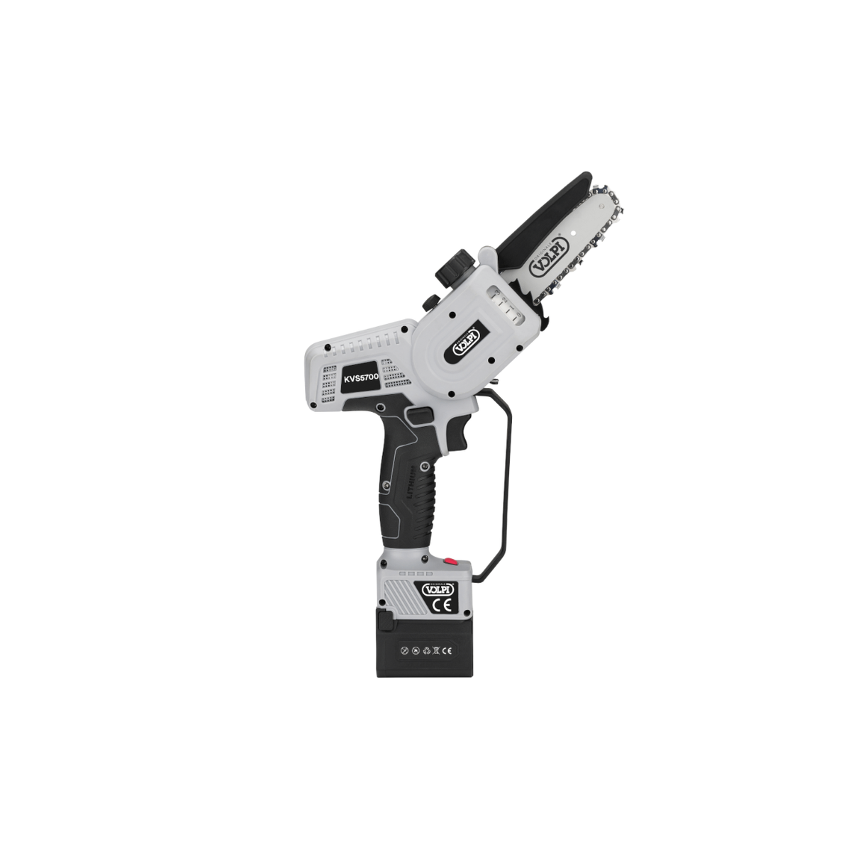 Potatore a Catena a Batteria Volpi KVS5700 (21,6V - 880W) con Valigetta e 2 Batterie