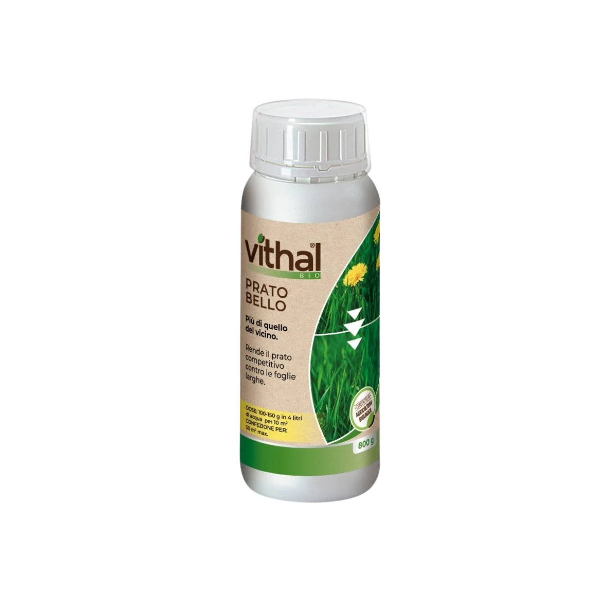 Concime Prato Bello Vithal Bio – Rinverdente Biologico per Prato (500 ml)