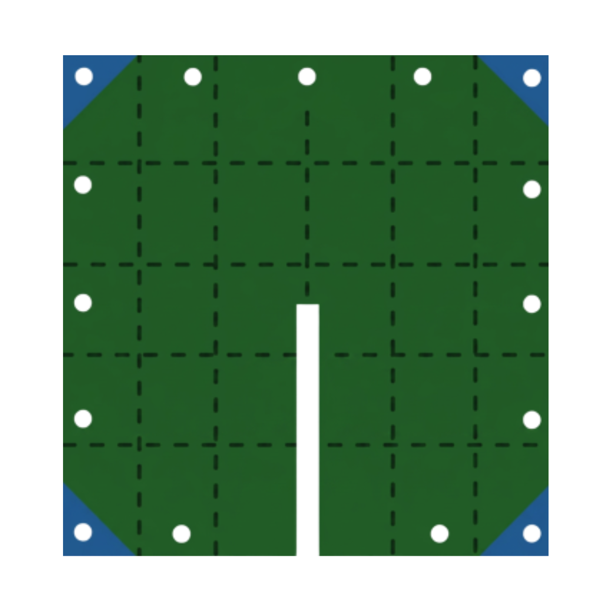 Rete per raccolta olive 8 x 8 con spacco - 85 gr/mq