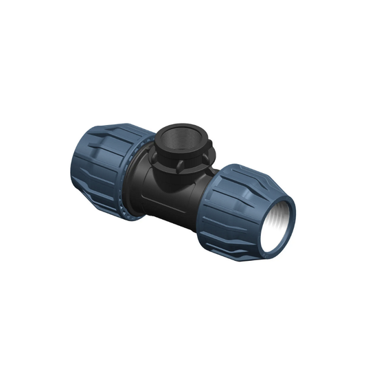 Tee a Compressione PN16 Con Derivazione Filettata Femmina