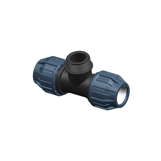 Tee a Compressione PN16 Con Derivazione Filettata Maschio